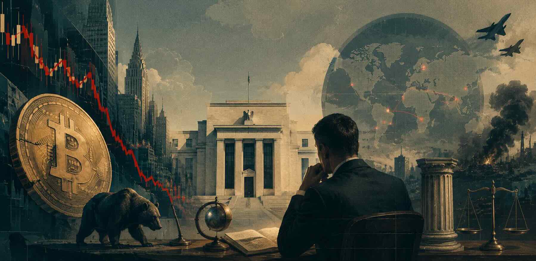 Choque de Realidade: Bitcoin e Ações Despencam após Fed Sinalizar Alta de Juros para 2026