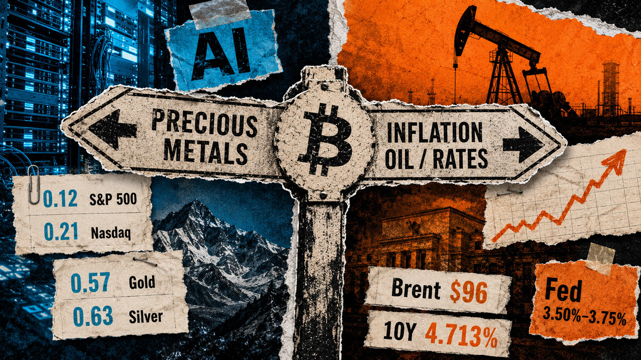 Bitcoin Breaks Free from AI Stocks, but $96 Oil Could Turn the Escape Into a Trap