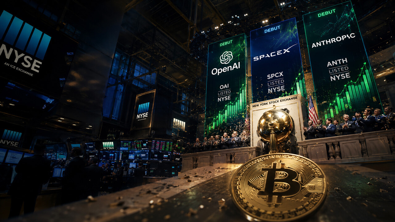 Bitcoin enfrenta teste na Wall Street: Onda de IPOs de IA busca $160 bi em 2026