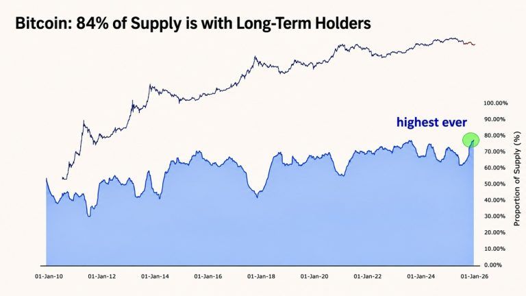 Whales are Accumulating: Bitcoin Long-Term Holder Supply Hits Massive All-Time High