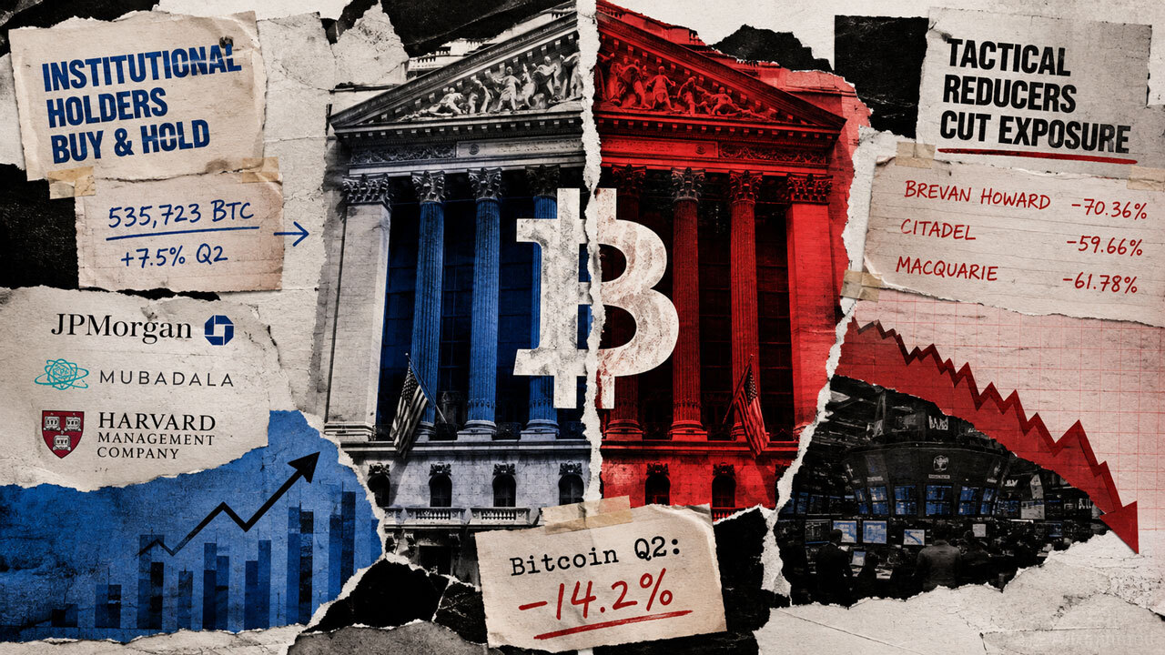 Bitcoin Q2: Bancos Compram, Fundos de Hedge Vendem e Soberanos Mantêm - Wall Street Dividida