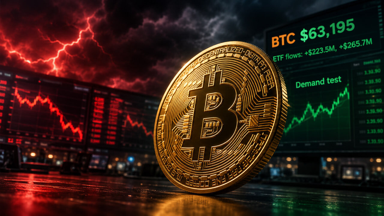 Bitcoin Rebounds to $63K: Rising Leverage Signals Short-Term Volatility Risk