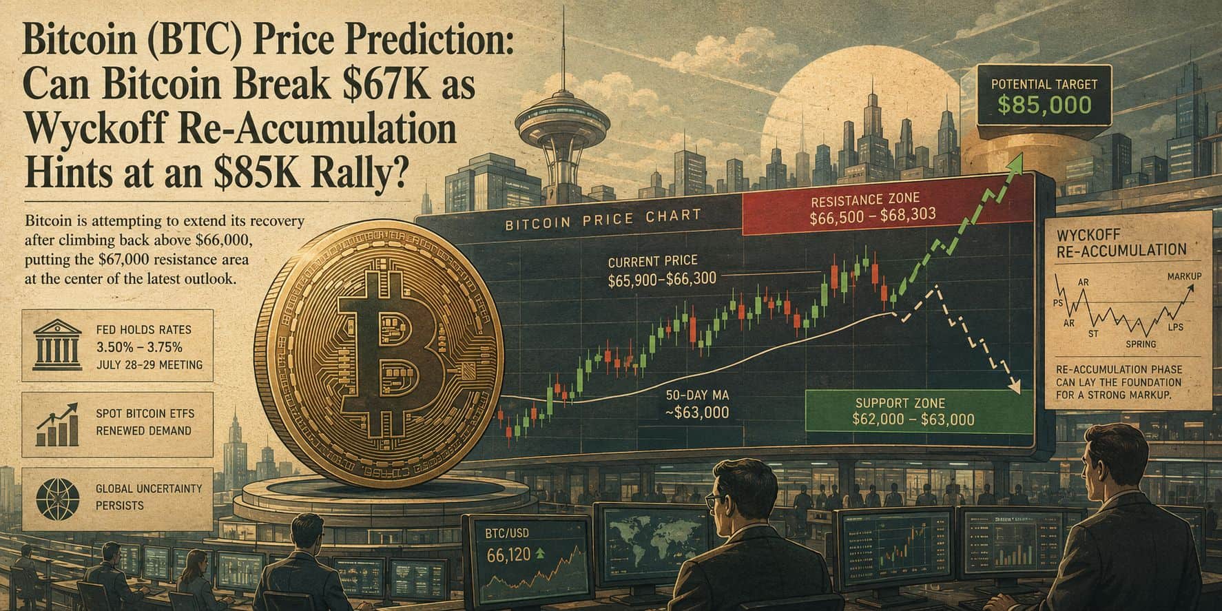 Bitcoin Eyes $85K Rally: Is the Wyckoff Re-Accumulation Pattern Triggering a Breakout?