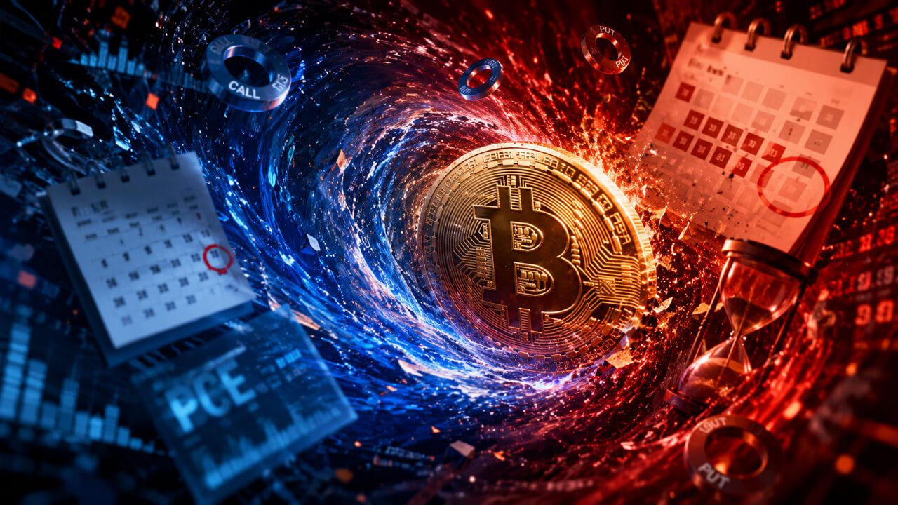 Bitcoin sob pressão: dados do PCE e vencimento de opções podem decidir se US$ 60 mil “seguram”