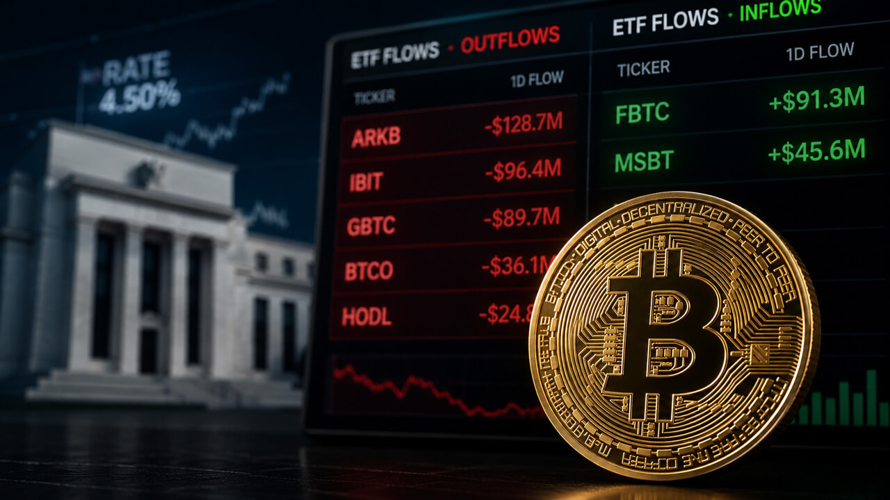 Caos nos ETFs de Bitcoin: Saídas massivas revelam divisão no mercado após sinalização do Fed