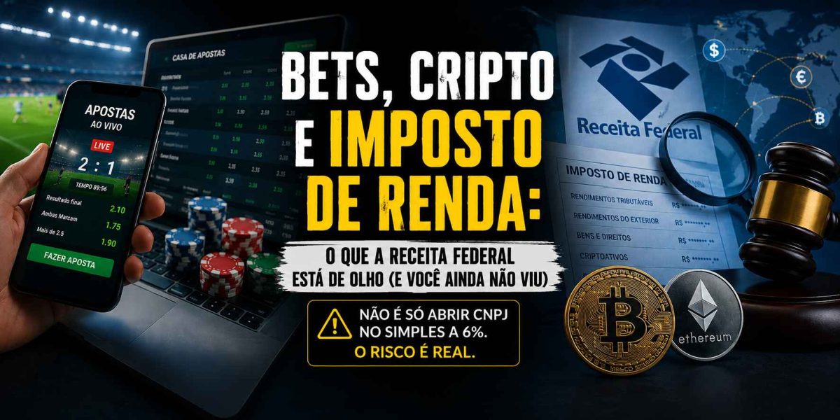 Cuidado com o Leão: O Guia Definitivo para não cair na malha fina com Bets, Cripto e Renda Exterior