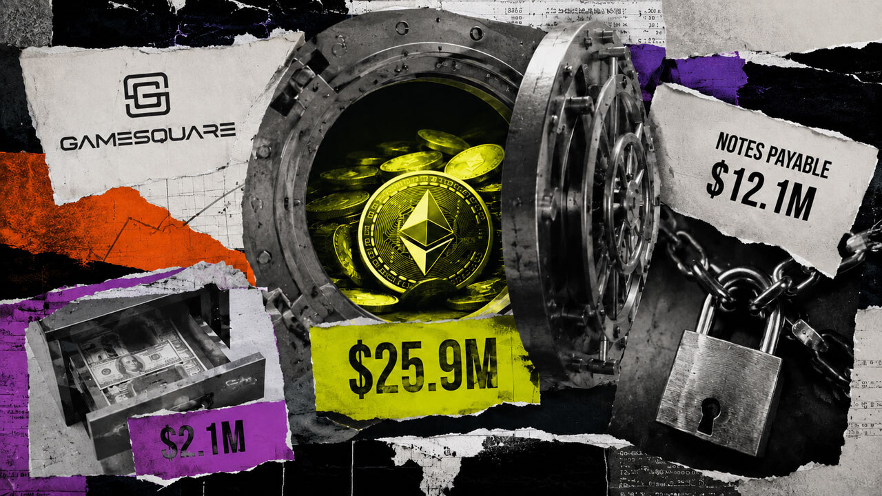 Empresa de games GameSquare tem fortuna de US$26M em Ethereum, mas dívidas deixam apenas US$2,1M em dinheiro real