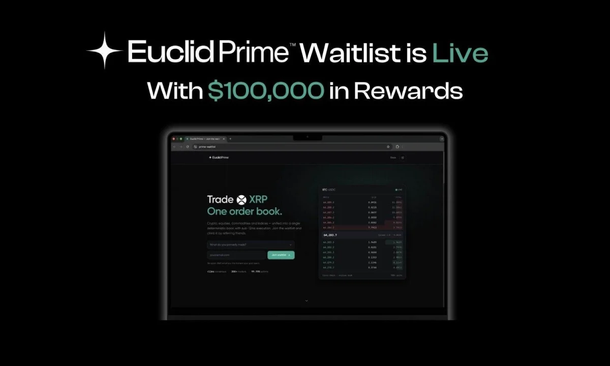 Euclid Protocol inicia lista de espera para o Euclid Prime com prêmios de US$ 100 mil