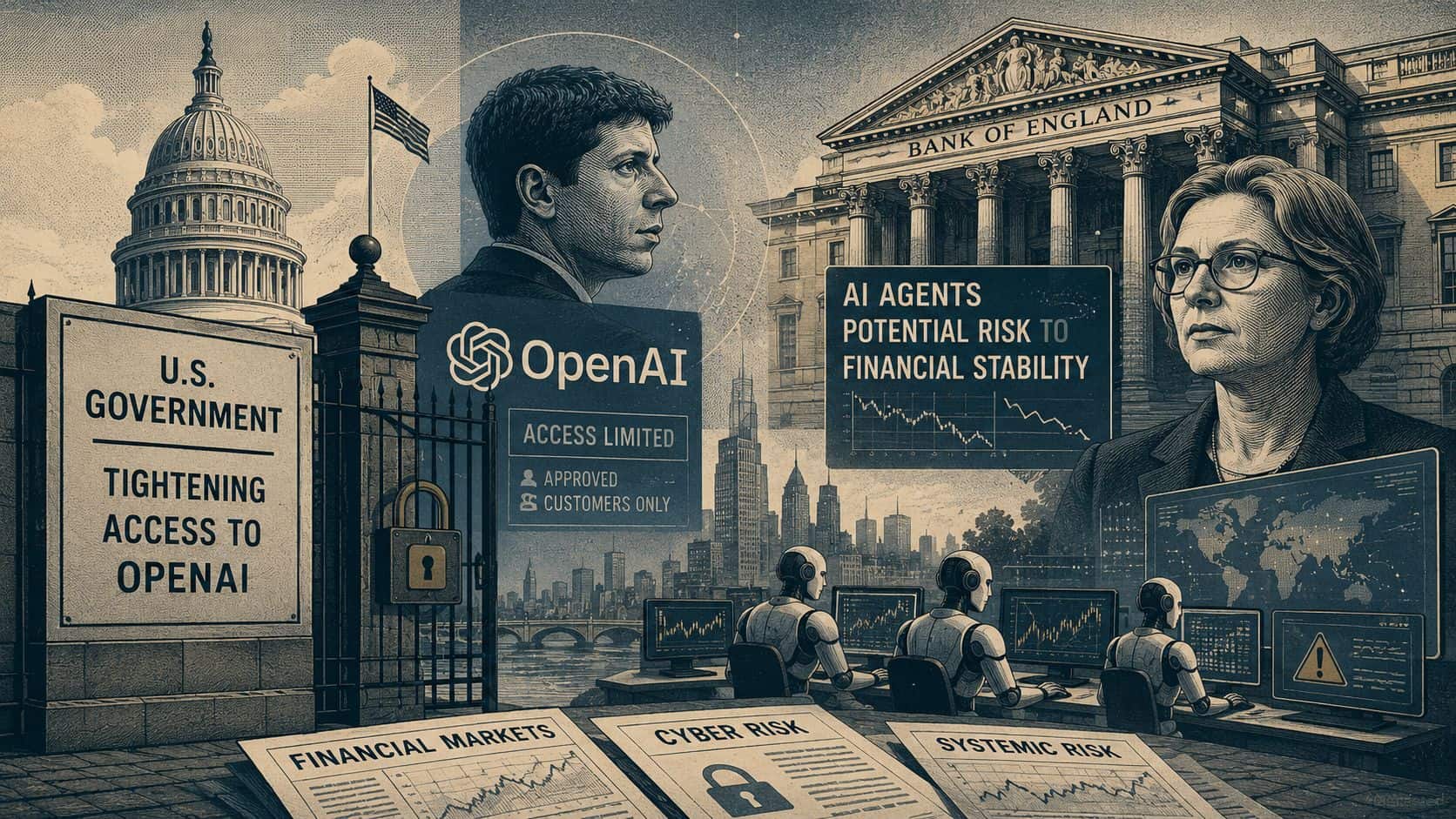 Alerta de Risco: Governo dos EUA Restringe OpenAI e Banco da Inglaterra Avisa sobre Perigo de Agentes de IA