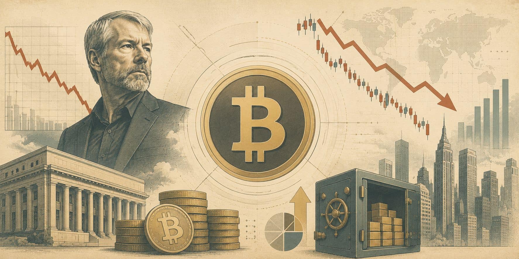 Michael Saylor's Strategy Reports $8.3B Loss as Bitcoin Slumps Below $64K