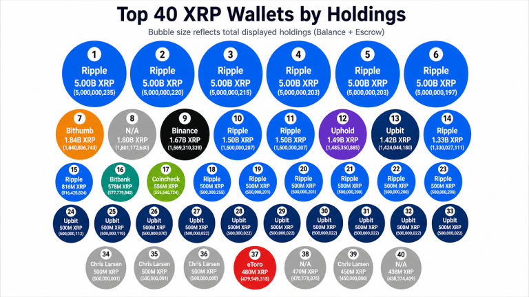 O Mistério dos 55 Bilhões de XRP: Por que a 'Lista de Ricos' pode ser enganosa