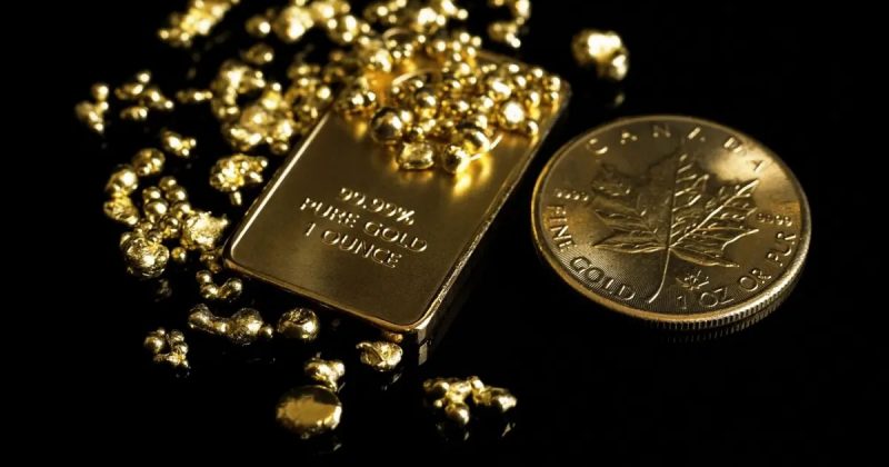 Ouro dispara enquanto dólar americano enfraquece com expectativas de aumento de juros do Fed reduzidas