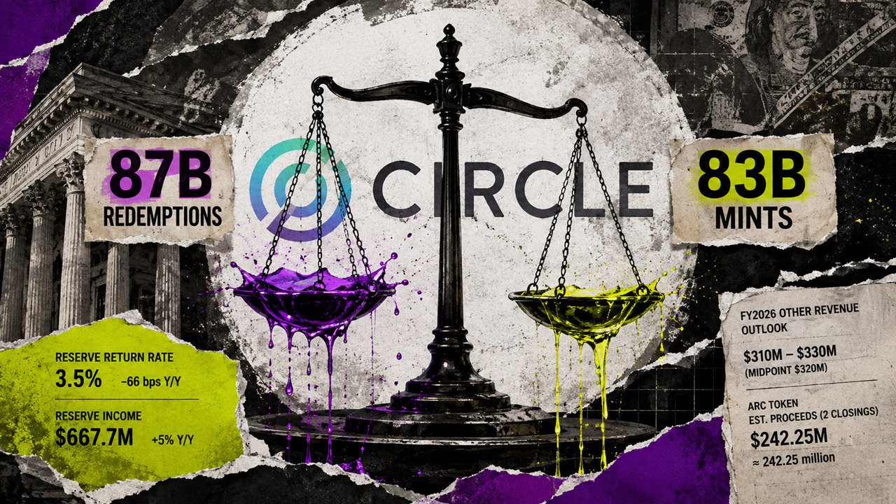 USDC redemptions outpace mints by $4B, but massive token presale quietly doubles Circle's revenue outlook