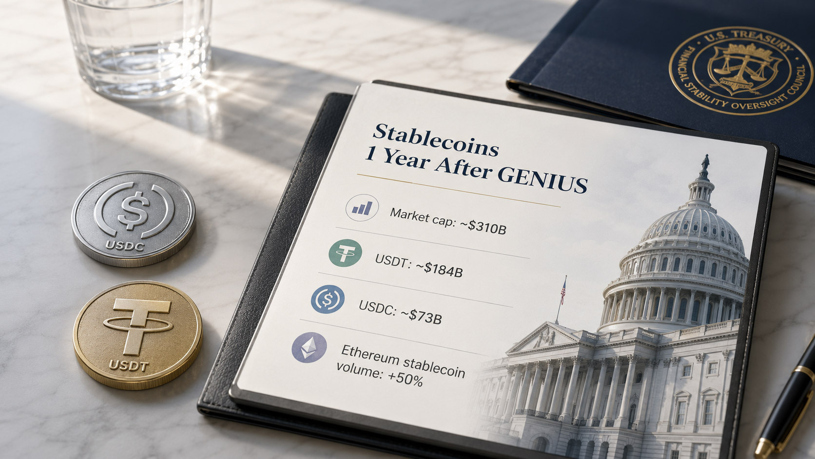 One Year of the GENIUS Act: How New Laws Supercharged Stablecoin Liquidity
