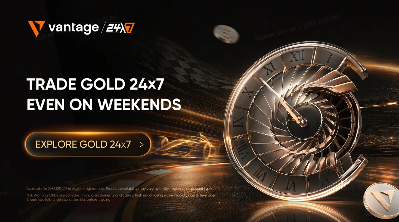 Revolução no Trading: Vantage lança negociação 24/7 de Ouro via CFDs