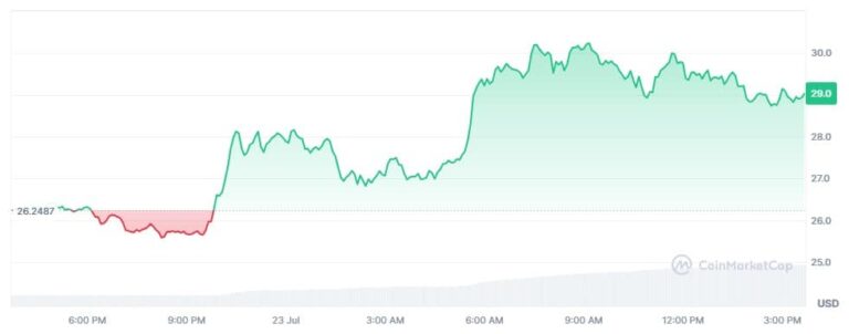 Criptomoeda pouco conhecida dispara após lançamento de ETFs de Ethereum