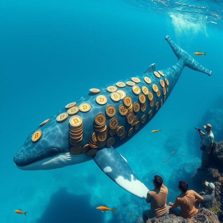 Baleia “muito boa em comprar barato e vender caro” vende 400 bitcoins; sinal de queda?