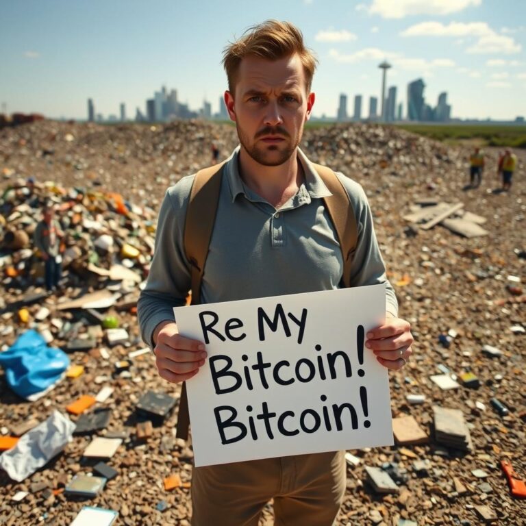 Britânico processa conselho em US$ 647 milhões por Bitcoin perdido em aterro sanitário